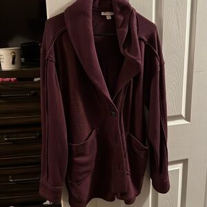 Knox rose purple shacket